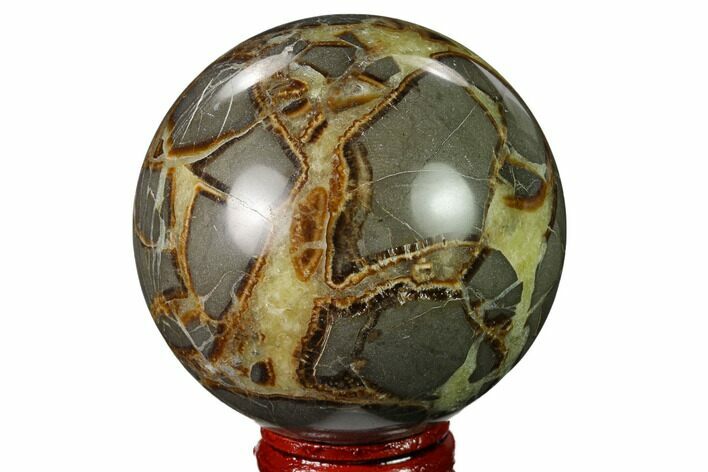 Polished Septarian Sphere - Utah #167614